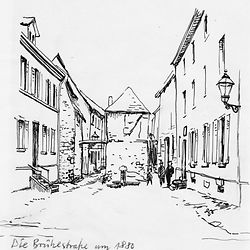 Eberbach - Brühlstraße um 1880 (o. J.)