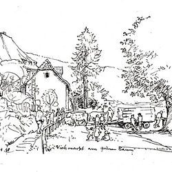 Eberbach- Viehmarkt am grünen Baum (1948)