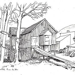 Eberbach - Alte Sägemühle an der Itter (1945)