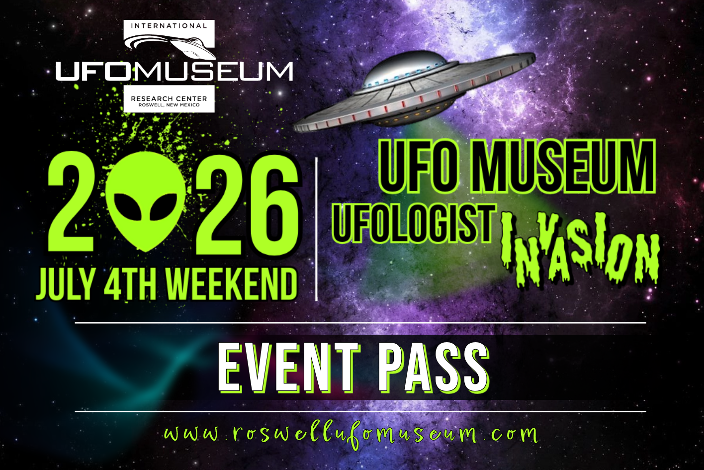 2026 UFO Museum UFOlogist Invasion Event Pass