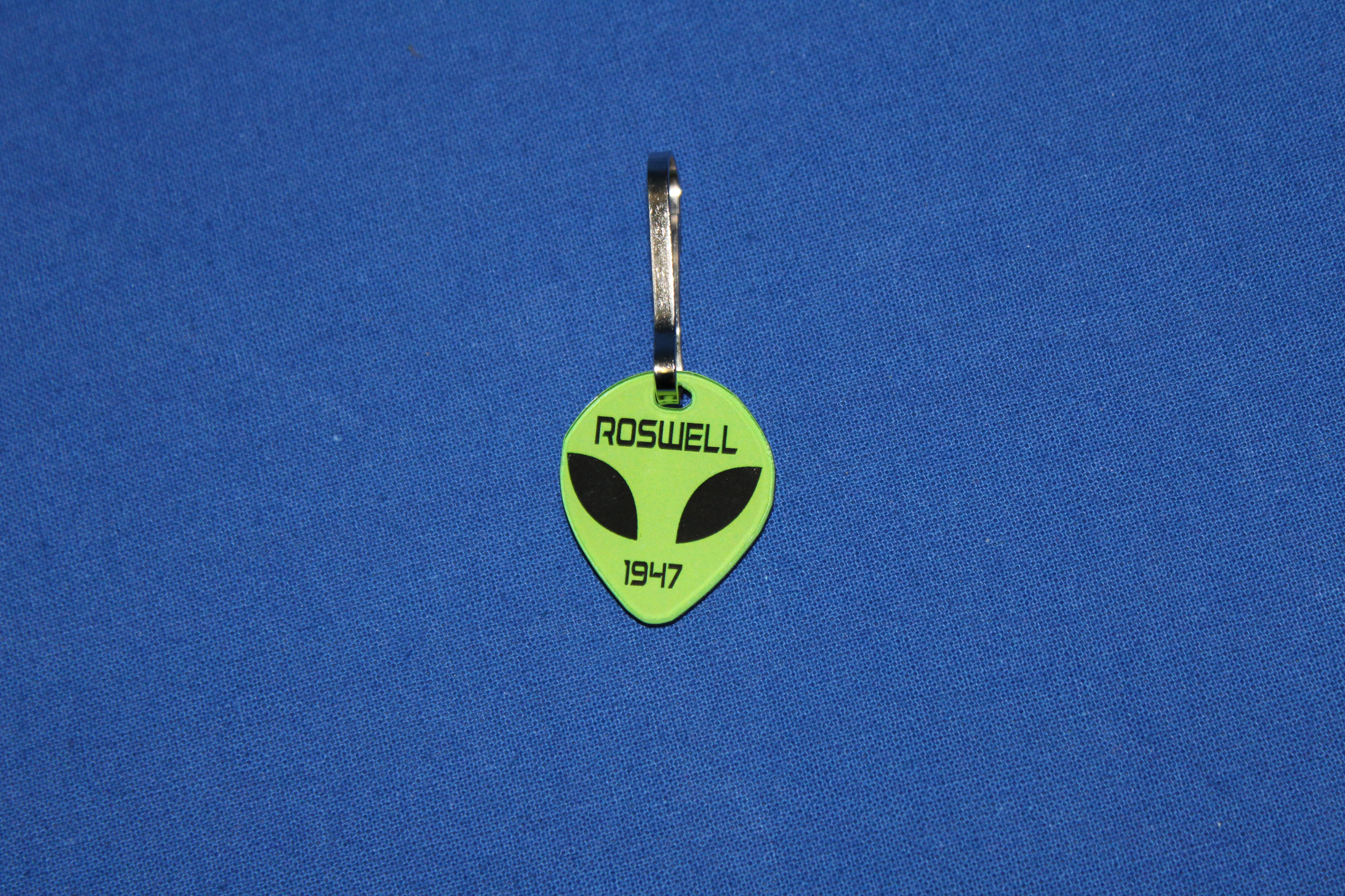 Zipper Pull Alien Face