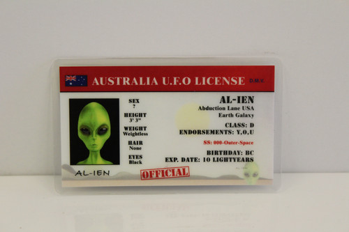 Australia UFO License | roswellufomuseum