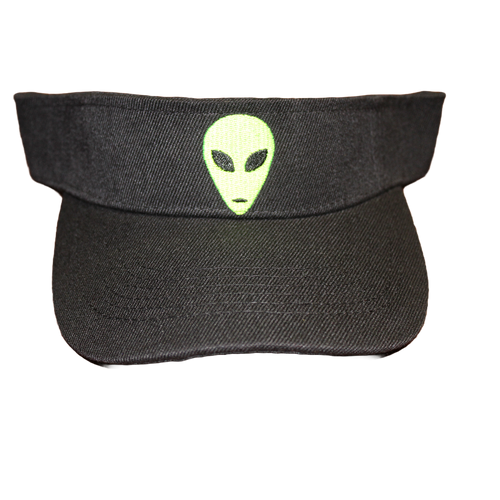 Black Visor with Green Alien roswellufomuseum