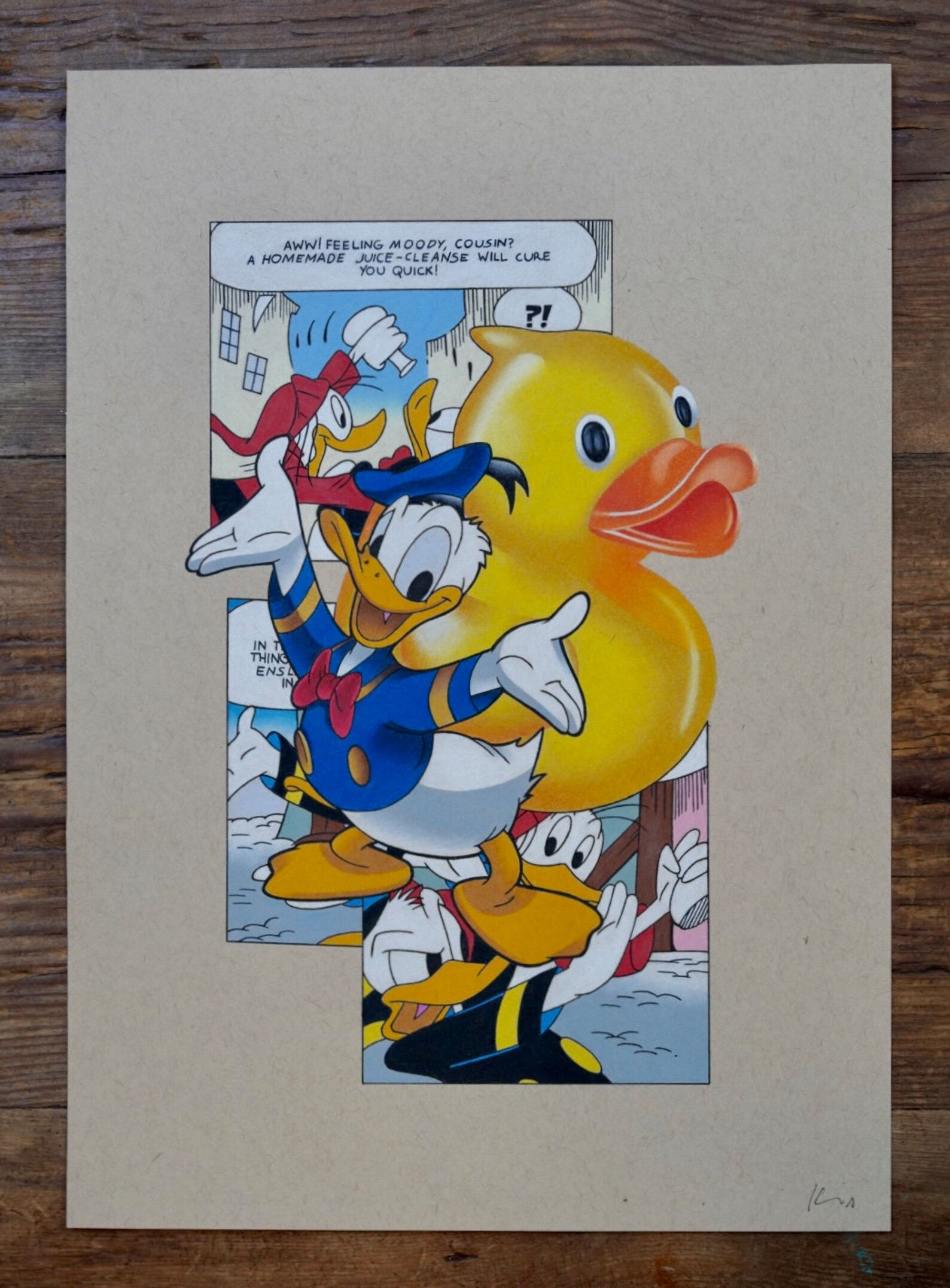 Donald Duck X Disney Original Drawing