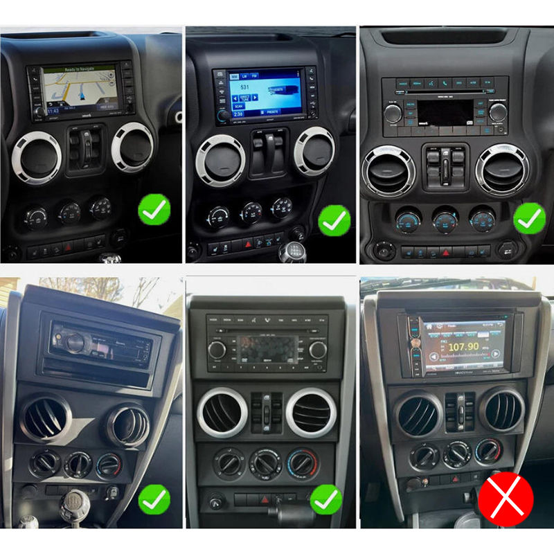Thumbnail: 7" 6+128G Android 15 Carplay Car Radio for Challenger Jeep Wrangler JK Chrysler