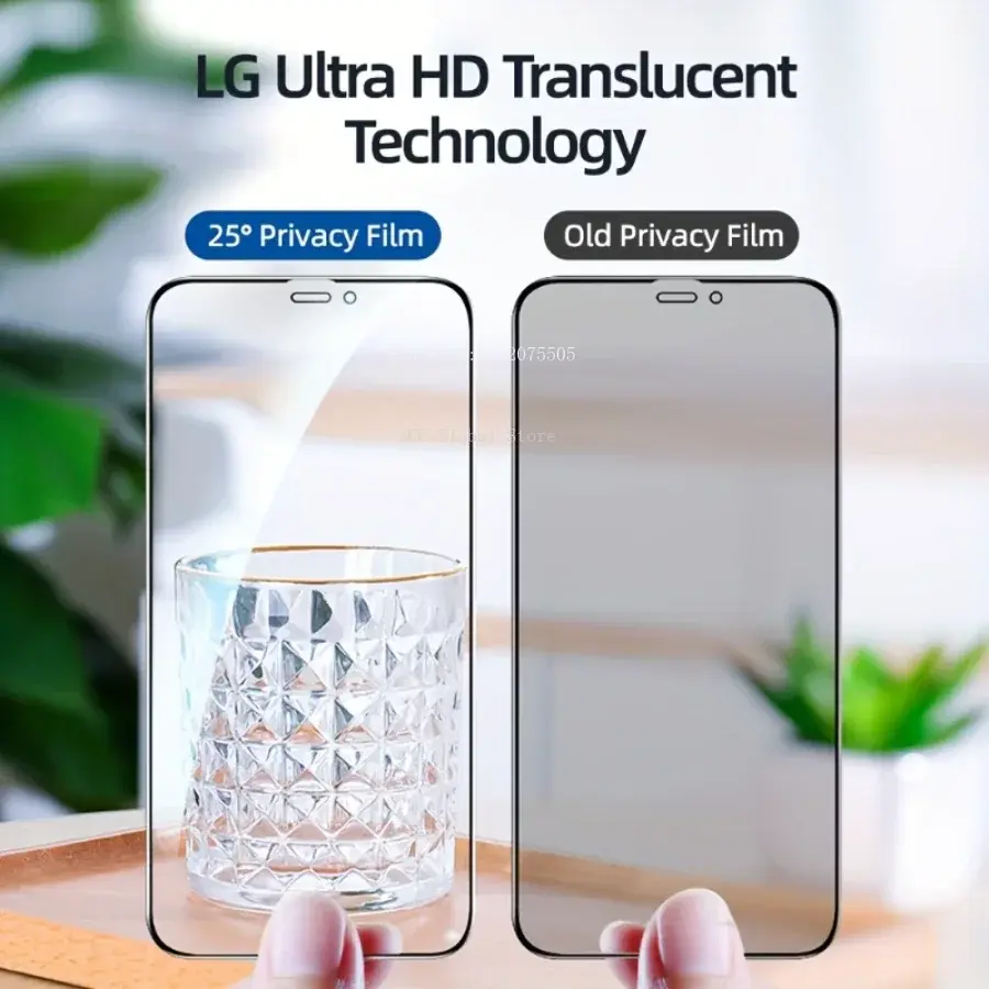 Thumbnail: 3PCS Private Screen Protector For IPhone 15 14 13 12 11 Pro Max Mini Privacy Tem