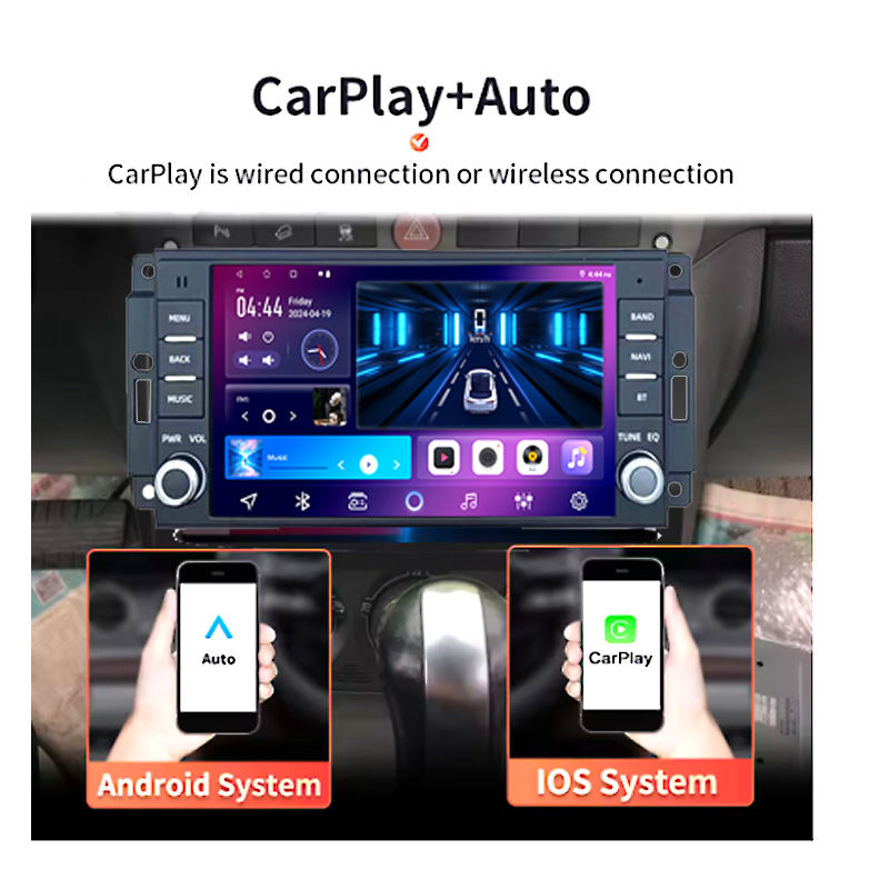 Thumbnail: 7" 6+128G Android 15 Carplay Car Radio for Challenger Jeep Wrangler JK Chrysler