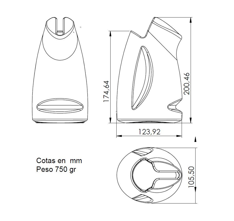 Miniatura: dimensiones generales de la jarra pingüino ROTSEN