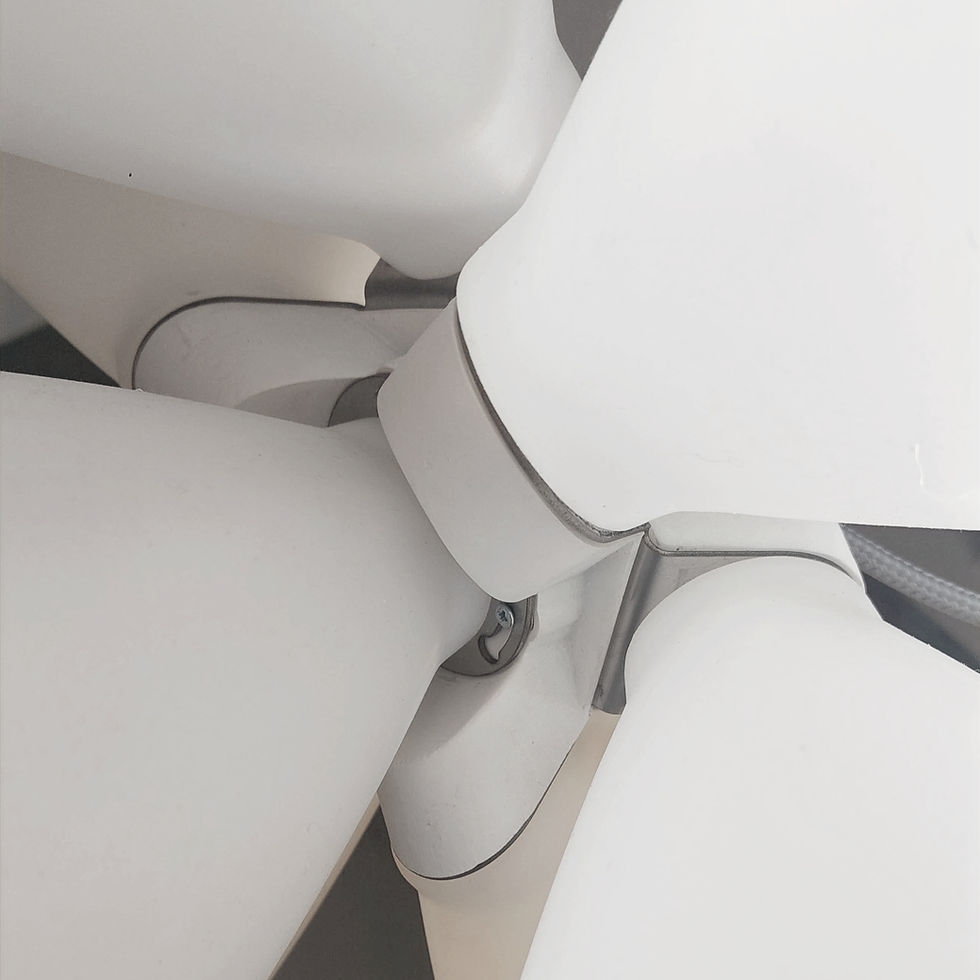 Miniatura: detalle de la luminaria colgante Farfalla con tecnología led