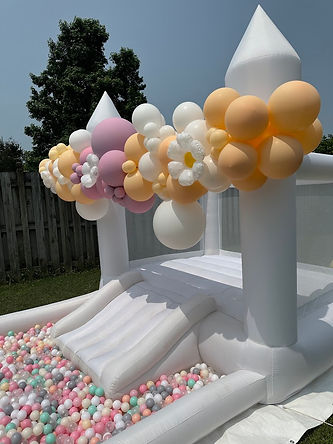 white bounce house rental north carolina