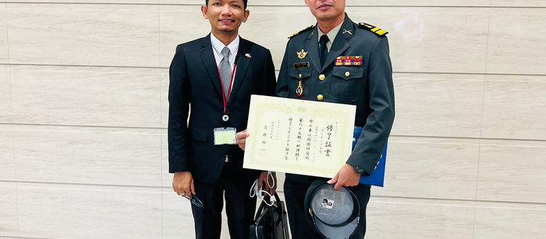 Graduation ceremony of Cambodian military student at NIDS