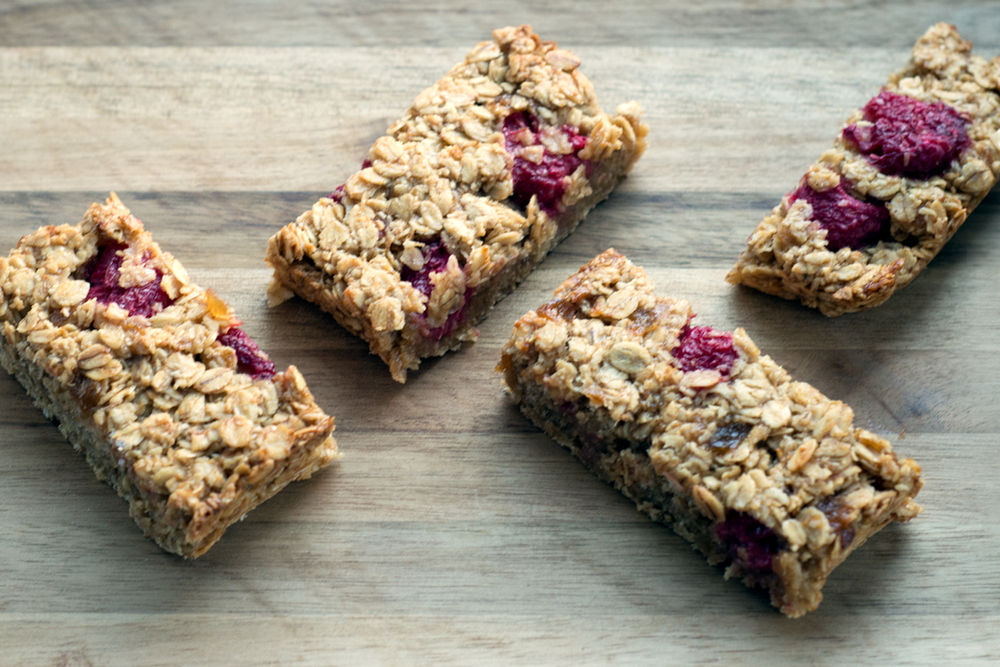 Apple Raspberry Flapjacks
