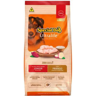 Special Dog Júnior Raças Médias e Grandes Frango c/ Batata Doce 15 kg