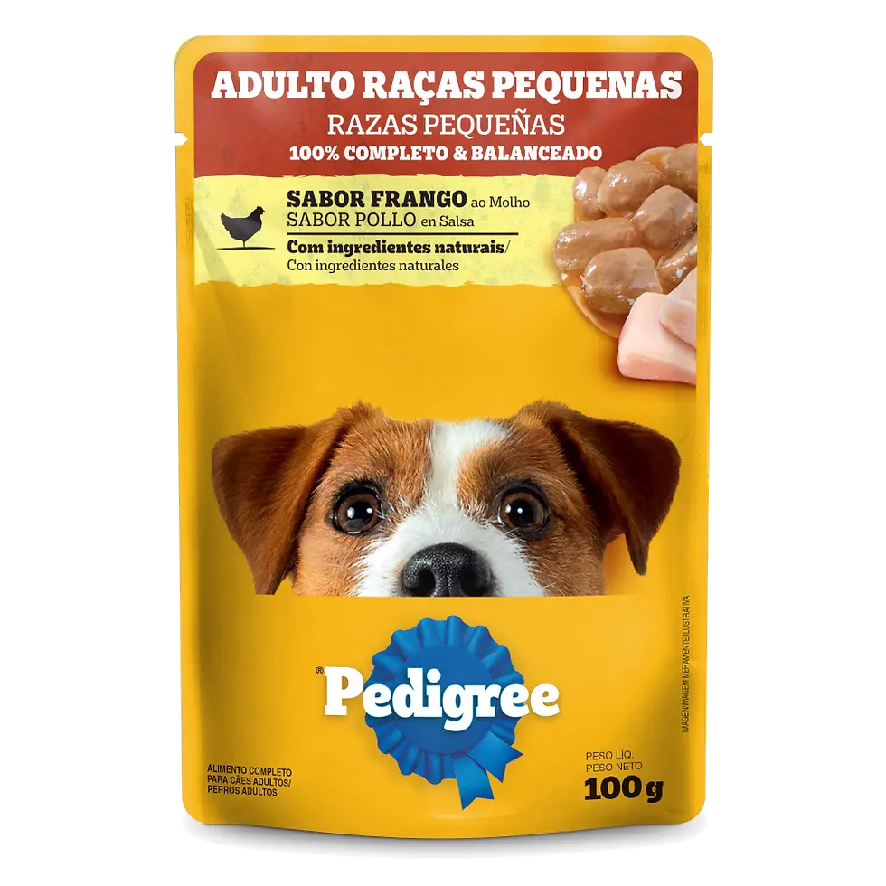 Sachê Pedigree Raças Pequenos Frango 100g