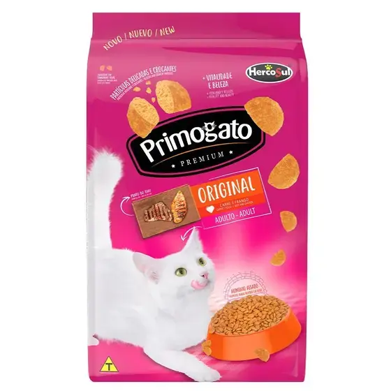 Primogato Original Sabor Carne 10.1 Kg e 15 Kg