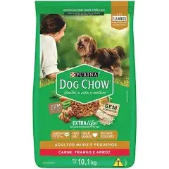 Dog Chow Raças Pequenas e Mini Carne, Frango e Arroz 10.1 kg e 15 kg