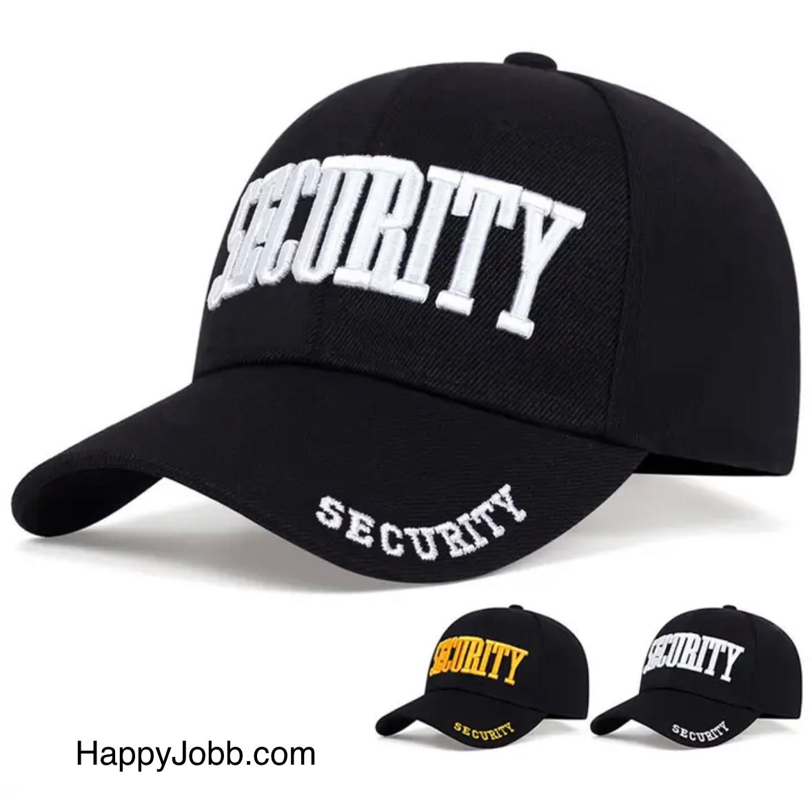 SECURITY Letter Embroidery Baseball Cap