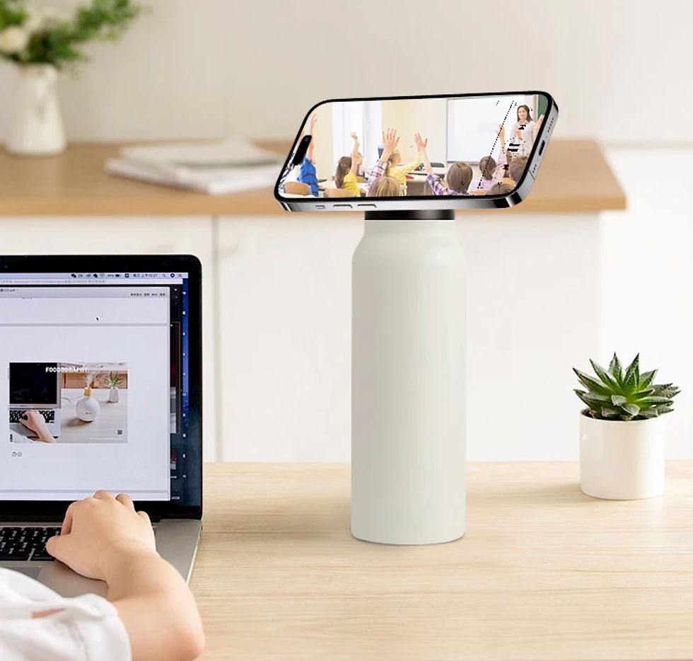 Thumbnail: Magnetisk Vattenflaska med Telefonhållare