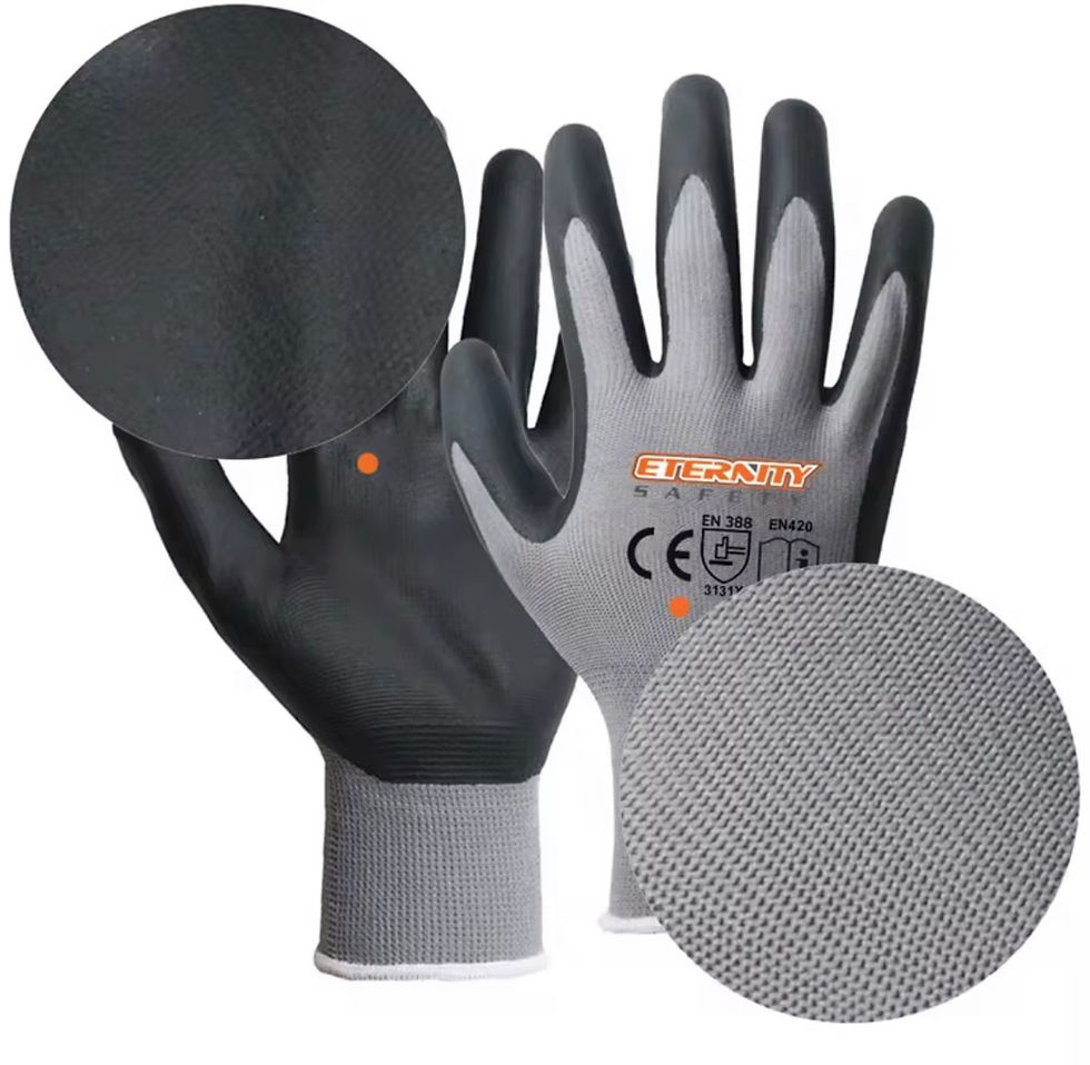 Miniatyrbild: MaxiTough 13G Nitrile Foam Work Gloves – Oil Resistant Safety Gloves for Constru