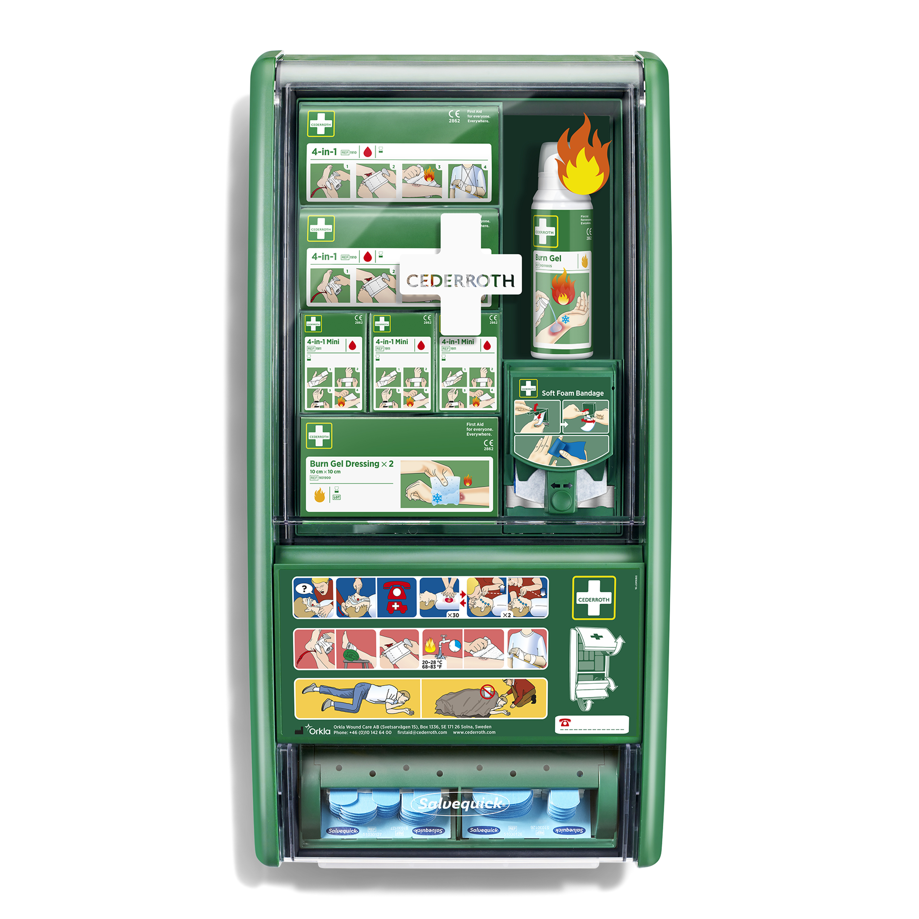 Detectable Plasters First Aid & Burn Station Blue (409)