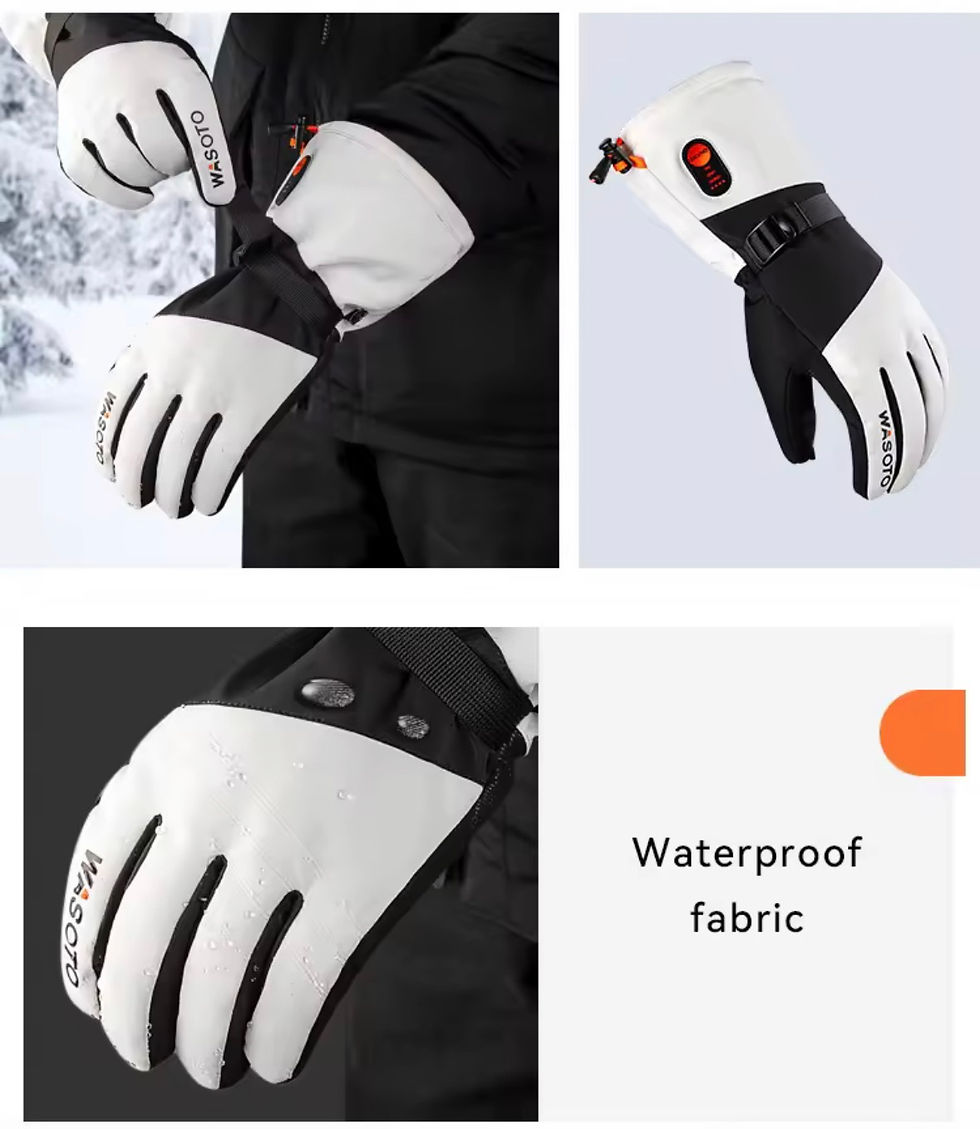 Miniatyrbilde: Uppvärmda handskar med batteri – värmer fingrarna hela vägen ut i fingertopparna