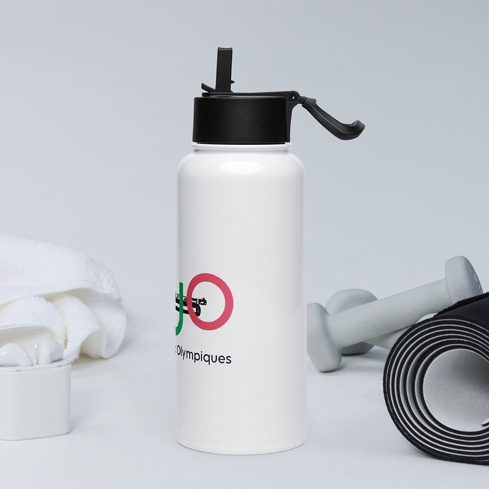 Miniature : Gourde acier inoxydable avec paille OLJO