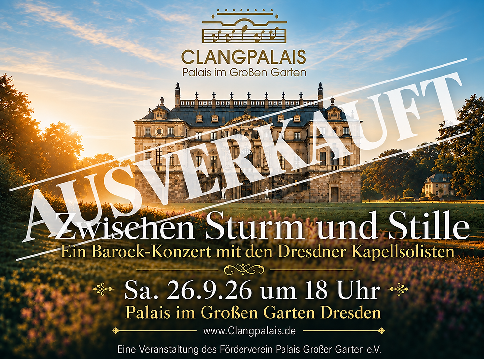 CLANGPALAIS - Barockkonzert am Sa. 26.9.26 "Zwischen Sturm und Stille"