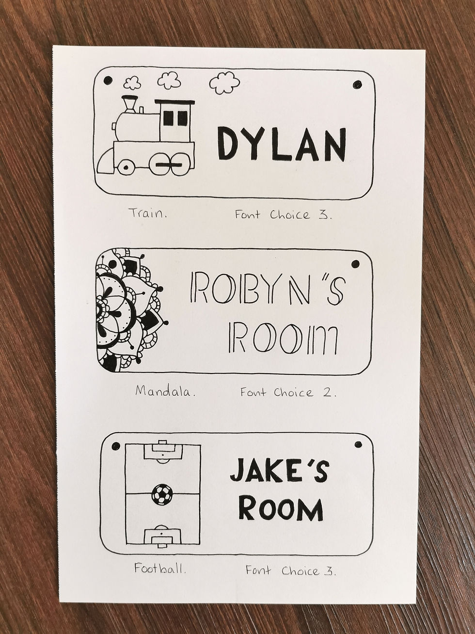 Thumbnail: Kids Room Plaque