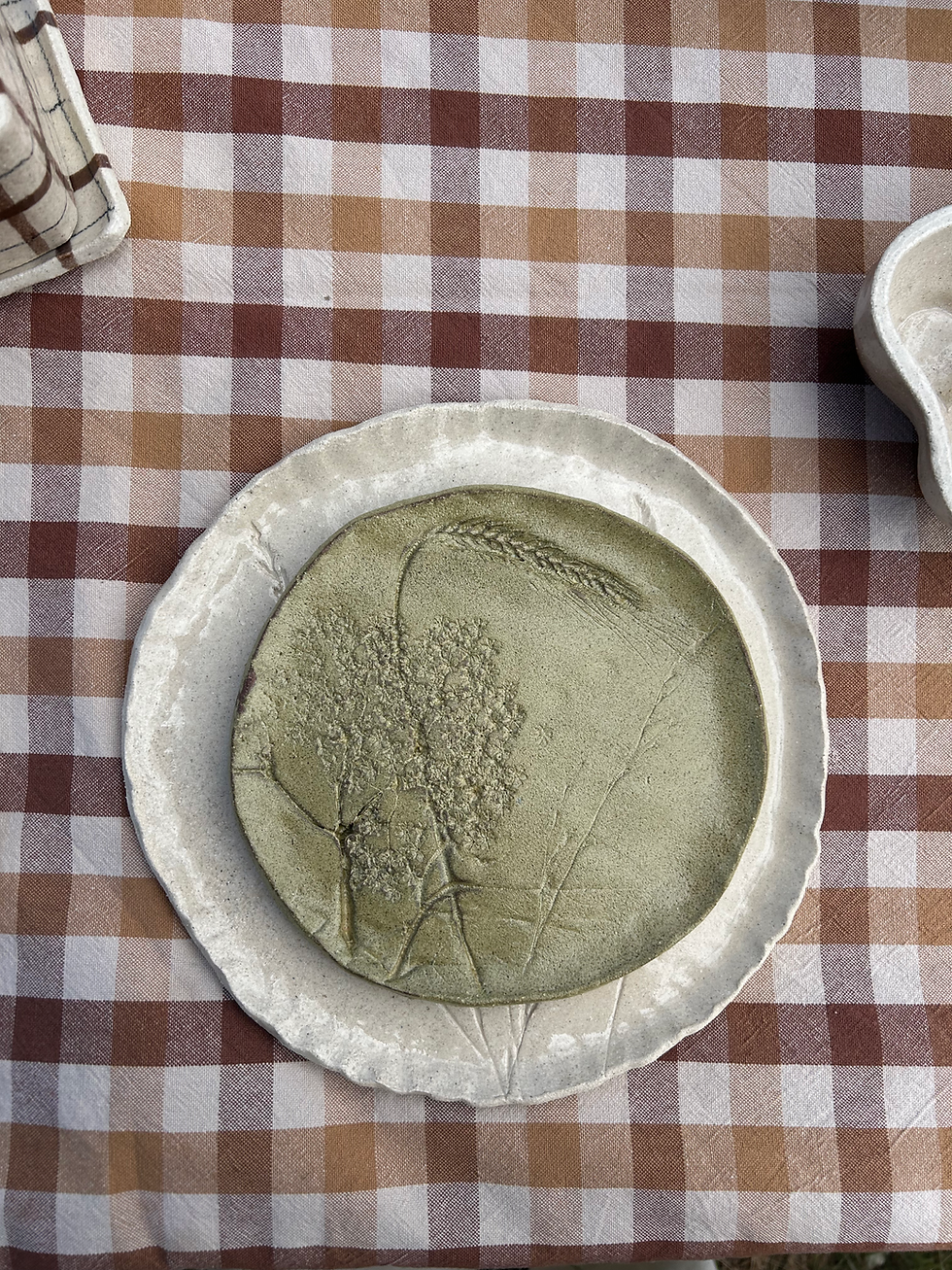 Miniature : Petite Assiette verte "La ceuillette" N°4