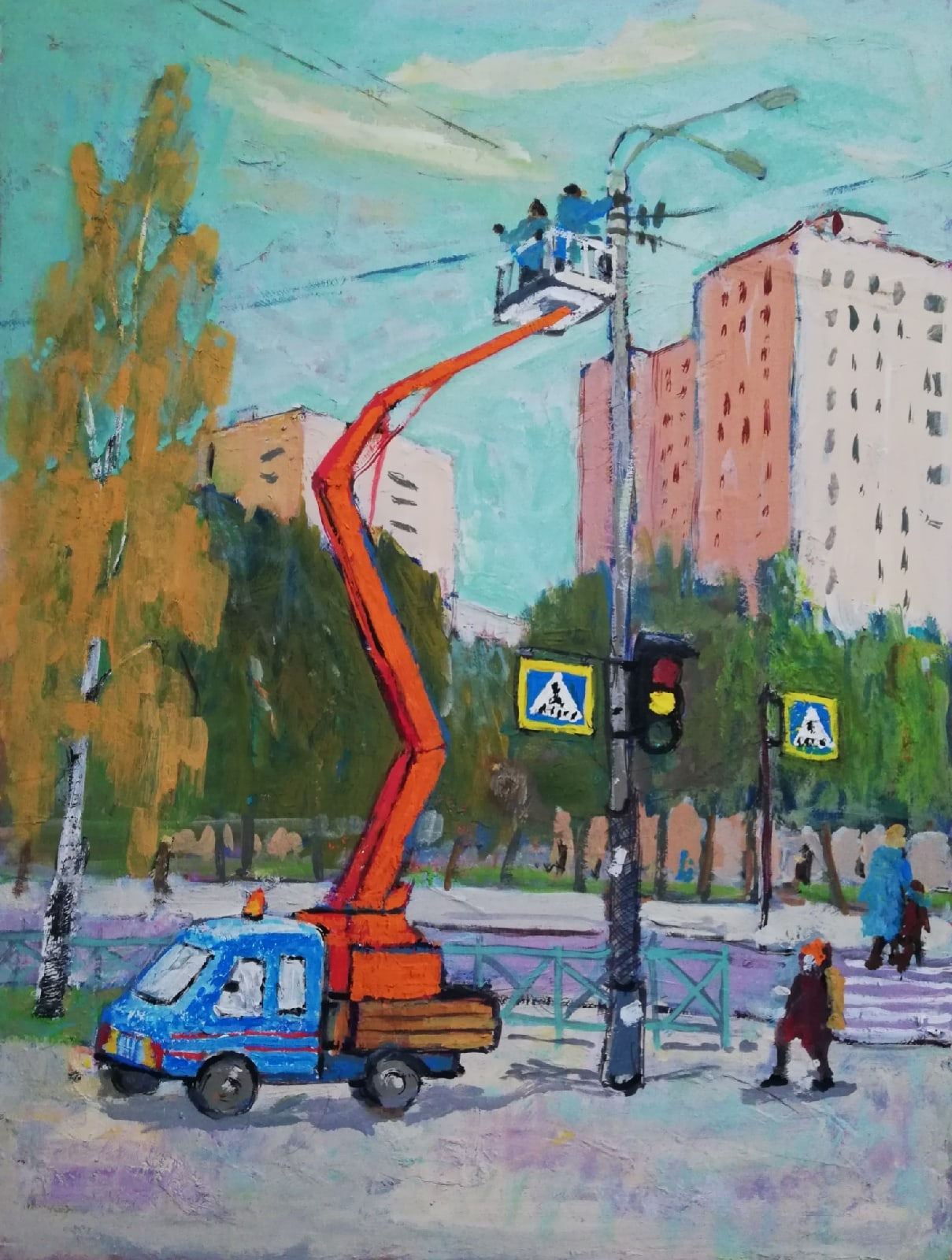 Уличный фонарь.