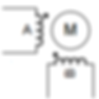A typical stepper motor wiring setup.