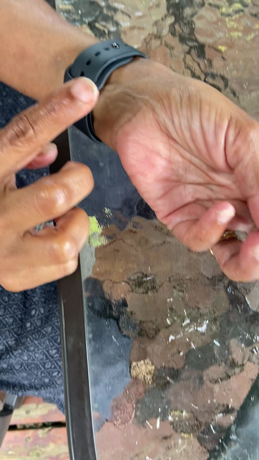 Thumbnail: A video of someone's hands applying Wellness with Vana's lip salve to their wrist