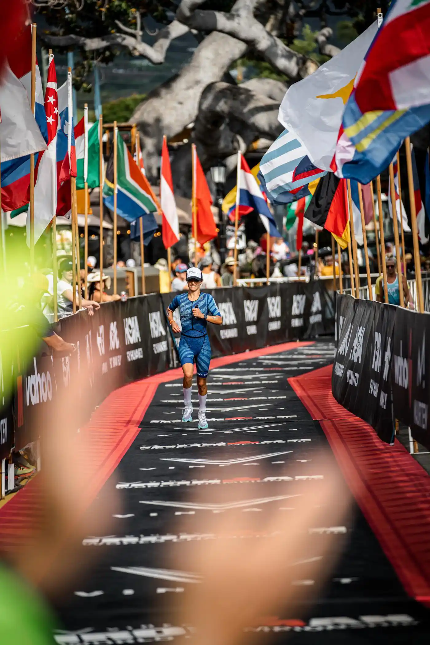 Zielankunft am Ali‘i Drive beim Ironman Hawaii