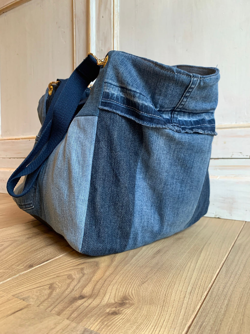 Miniature : Sac vintage en jean recyclé