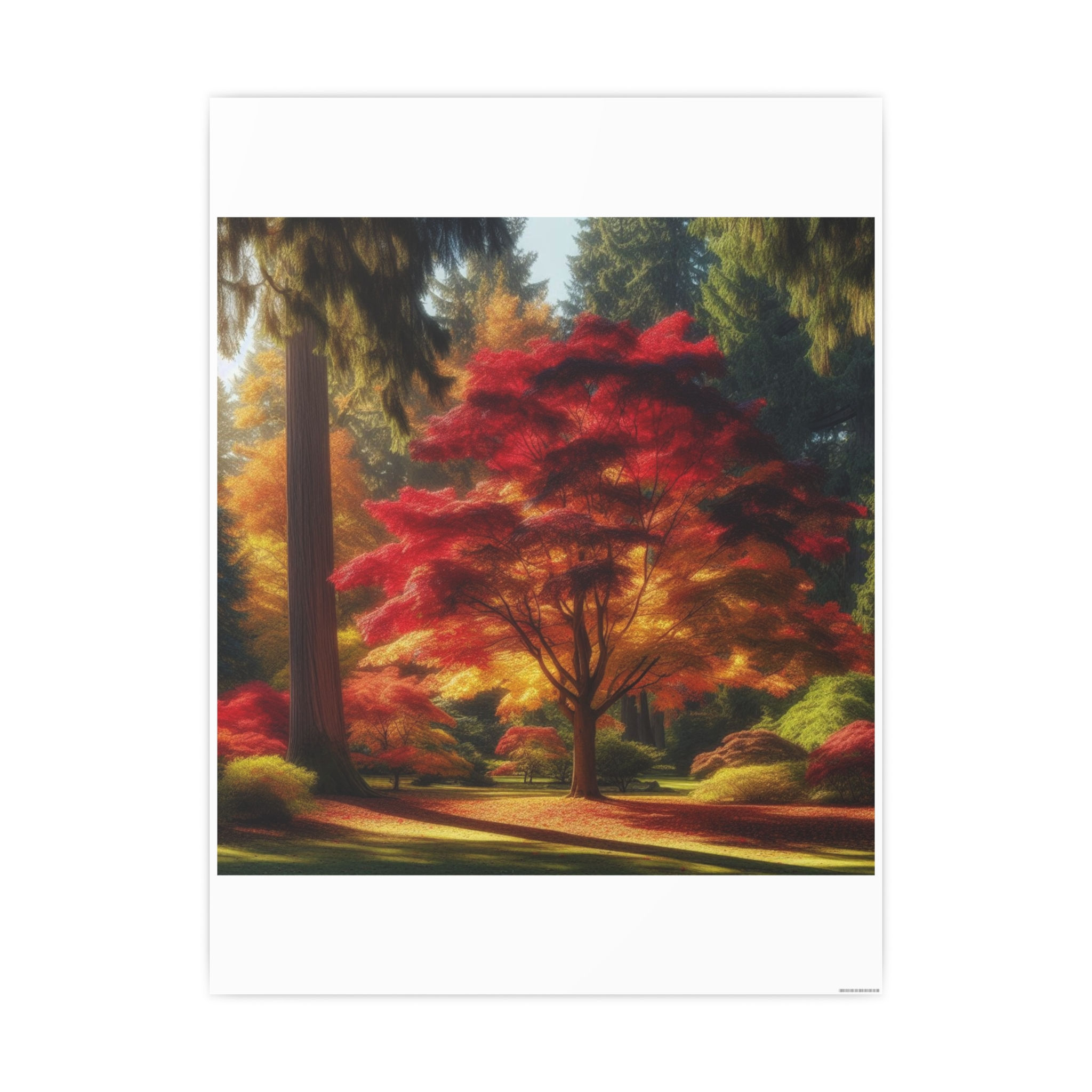 Red Maple Eve - Vertical 18” x 24” -  JPY ¥9,817