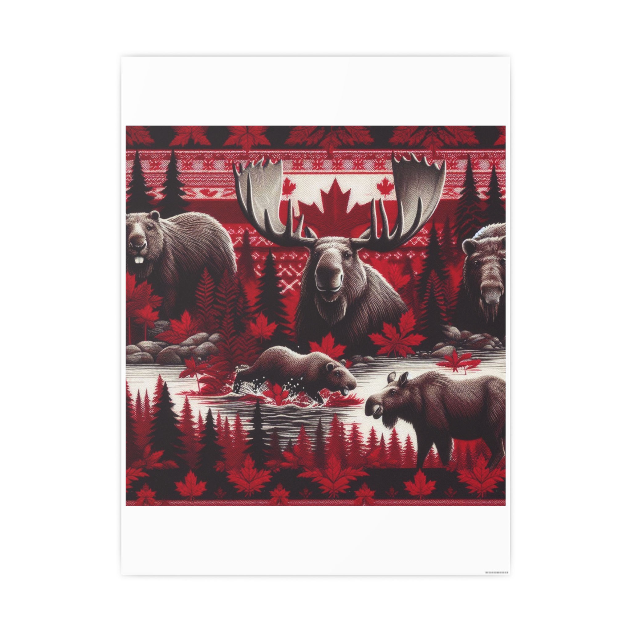 Canadian Wildlife - Vertical 18” x 24” -  JPY ¥9,817