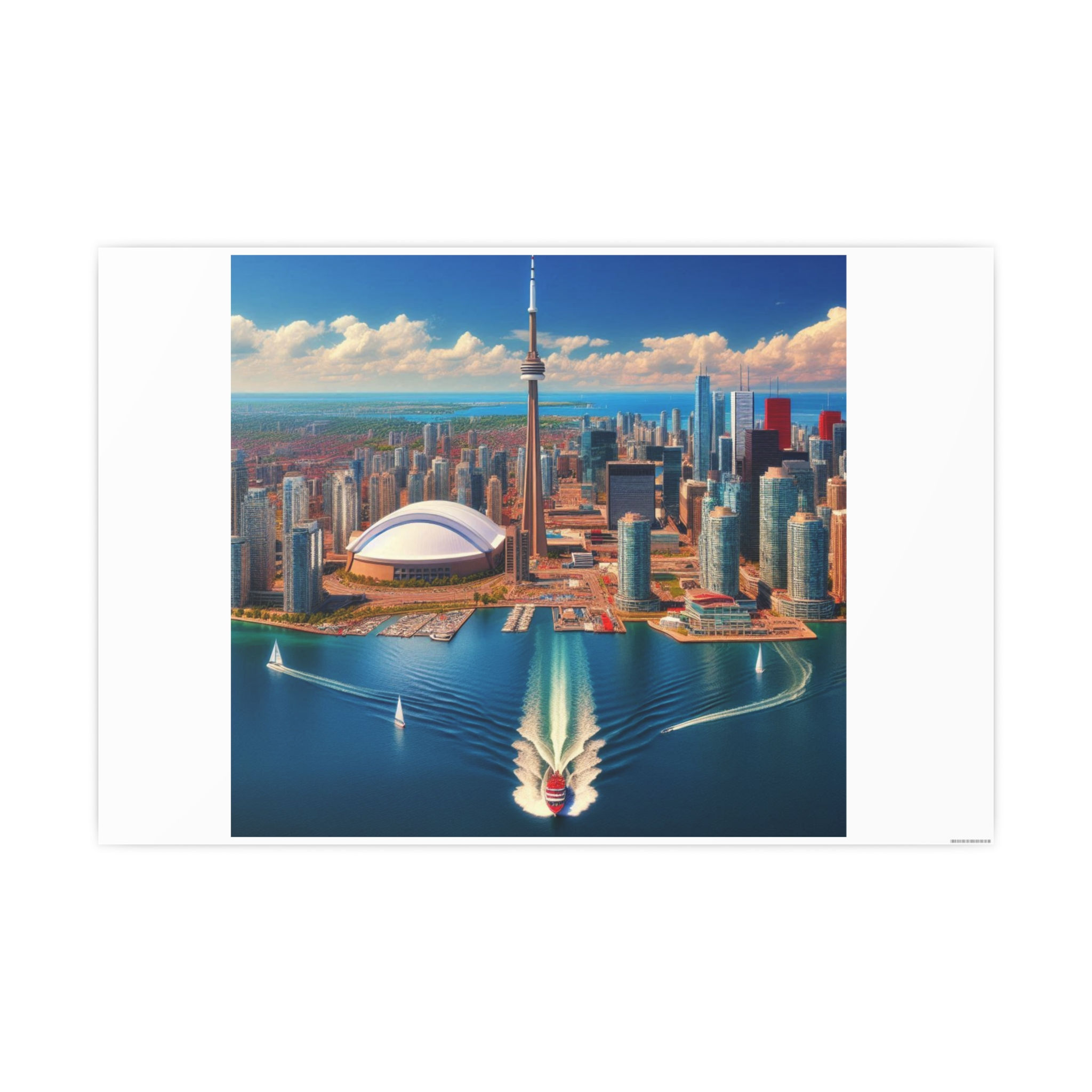 Speed Boating Afternoon - Horizontal 24” x 16”-  JPY ¥9,817