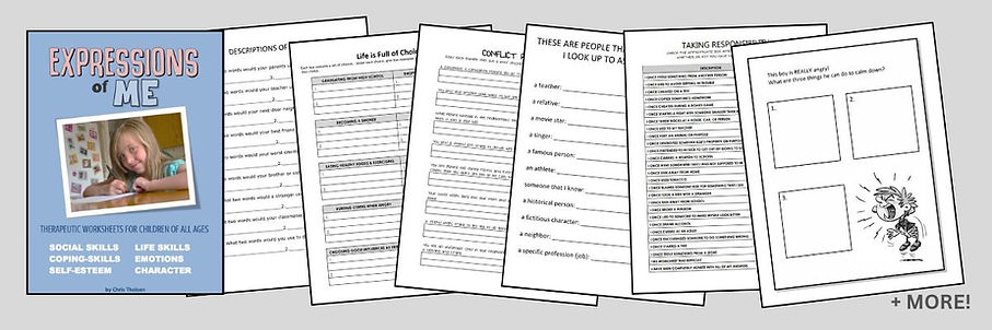 therapeutic worksheets for children and teens