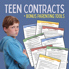 teen behavior contract package