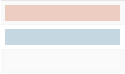 Drei zarte Pastelltöne: Rosa, Hellblau, Weiß