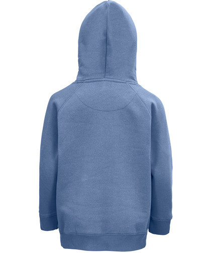 Hellblauer Kapuzenpullover, Rückseite, BIO-Shirt Expression, bequem und stylish, printanddesign