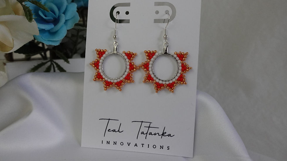 Thumbnail: Golden Summmer Tiny Star Hoops - Sunlit