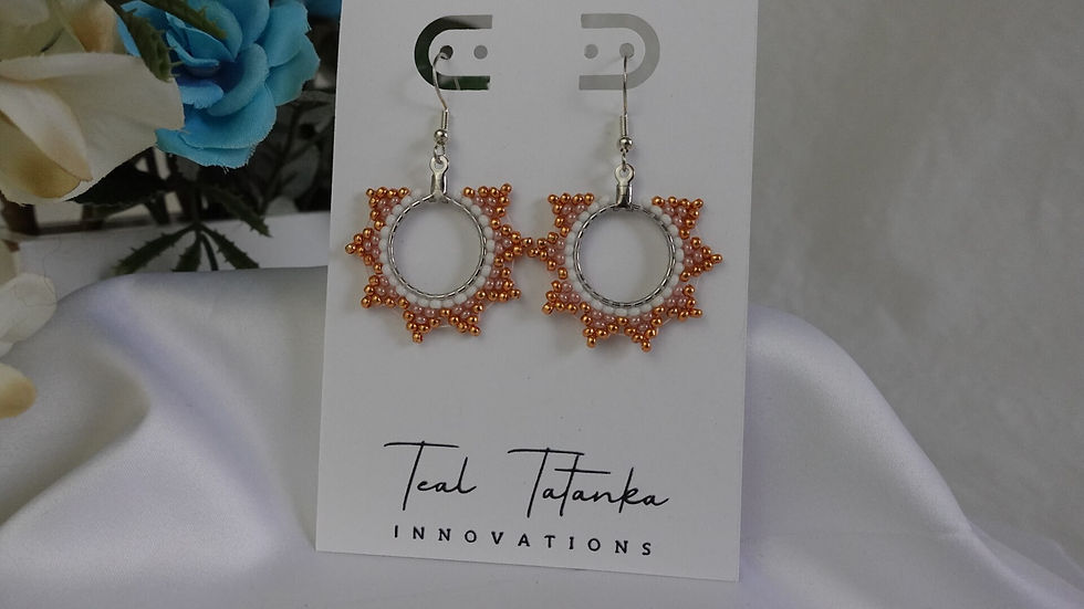 Thumbnail: Golden Summmer Tiny Star Hoops - Sunlit