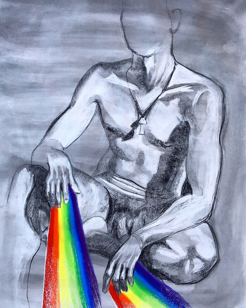charcoal drawing Meredith Rose