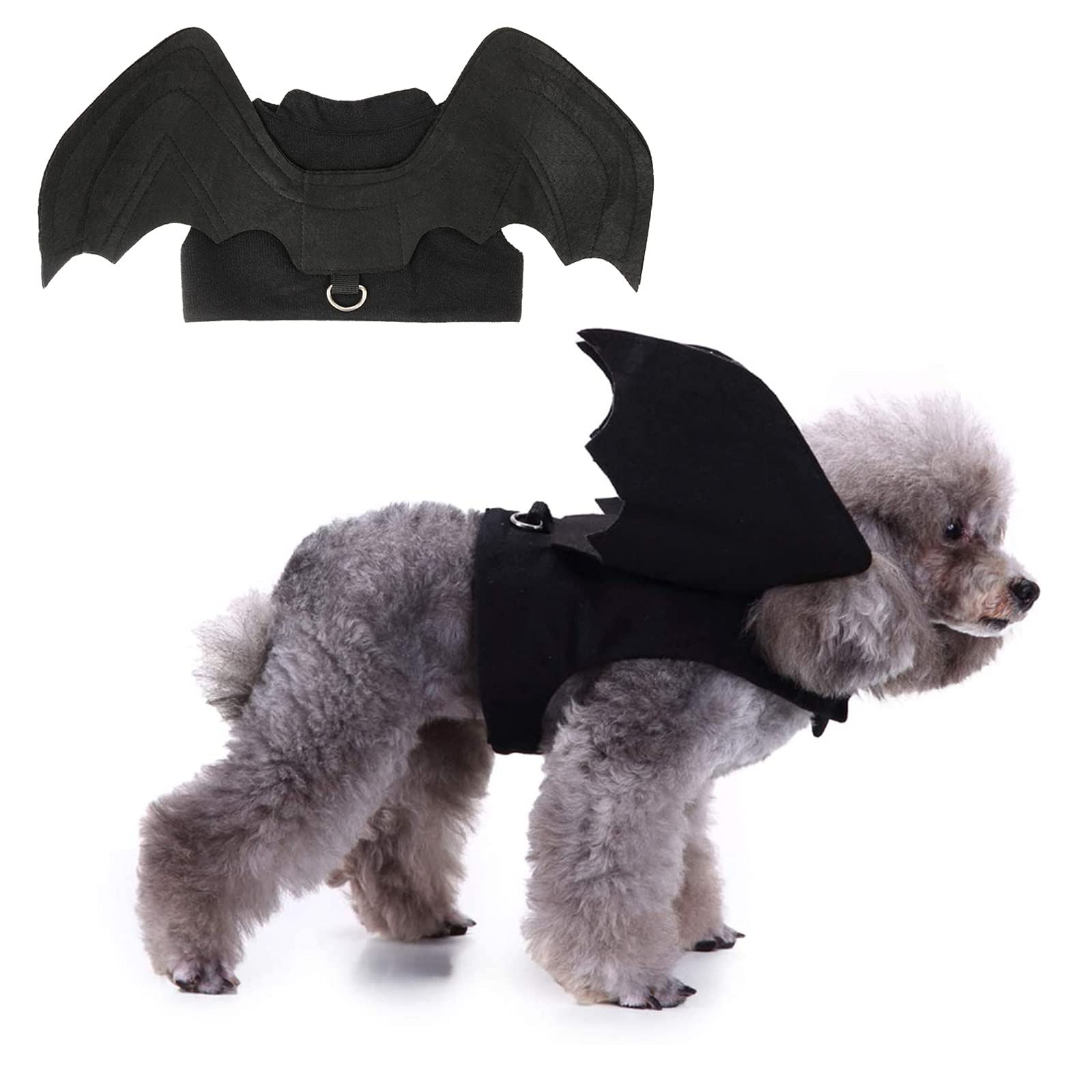 Halloween Bat Wings Pet Costume – Black