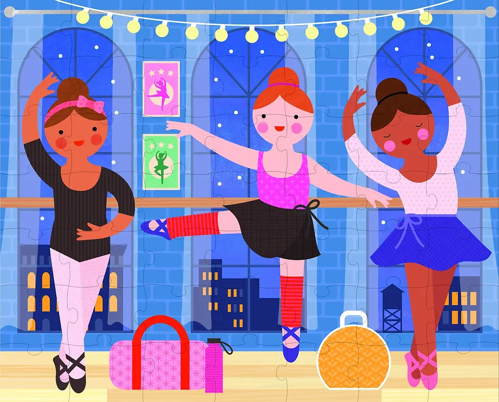 Thumbnail: Two Sided On-The-Go Puzzle Ballerina