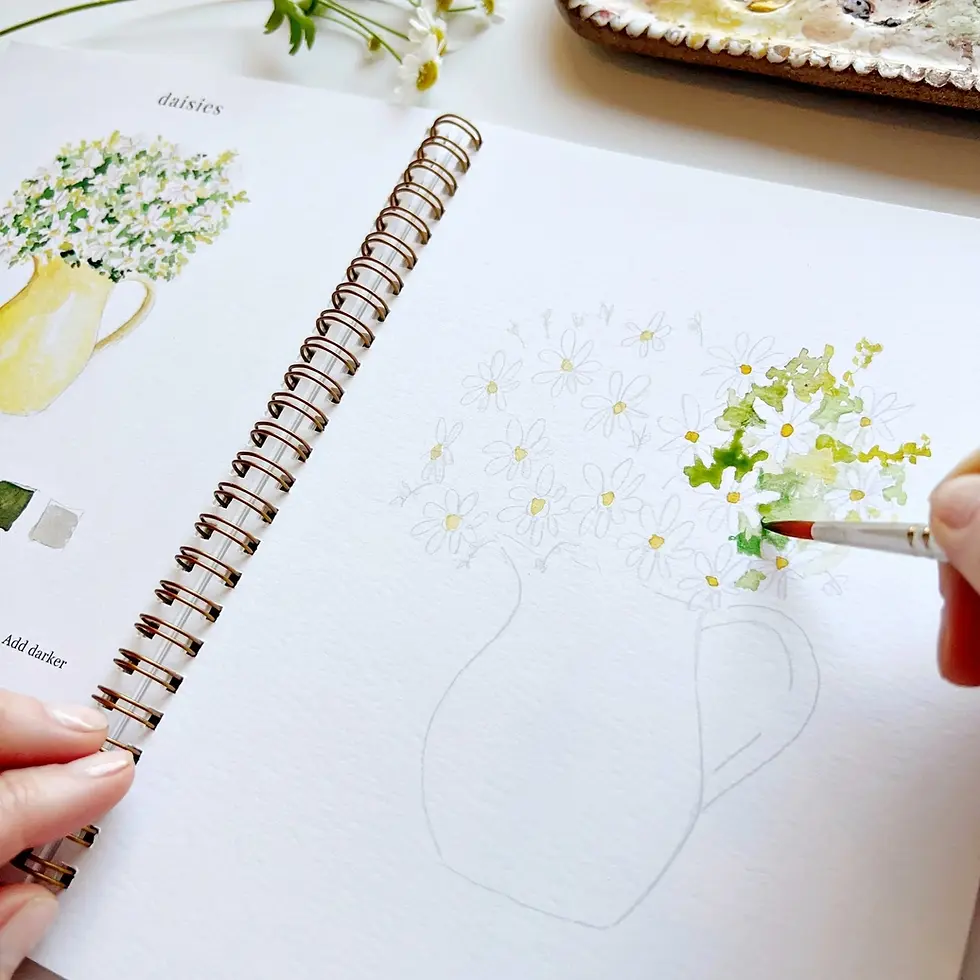 Thumbnail: Flowers Watercolor Workbook