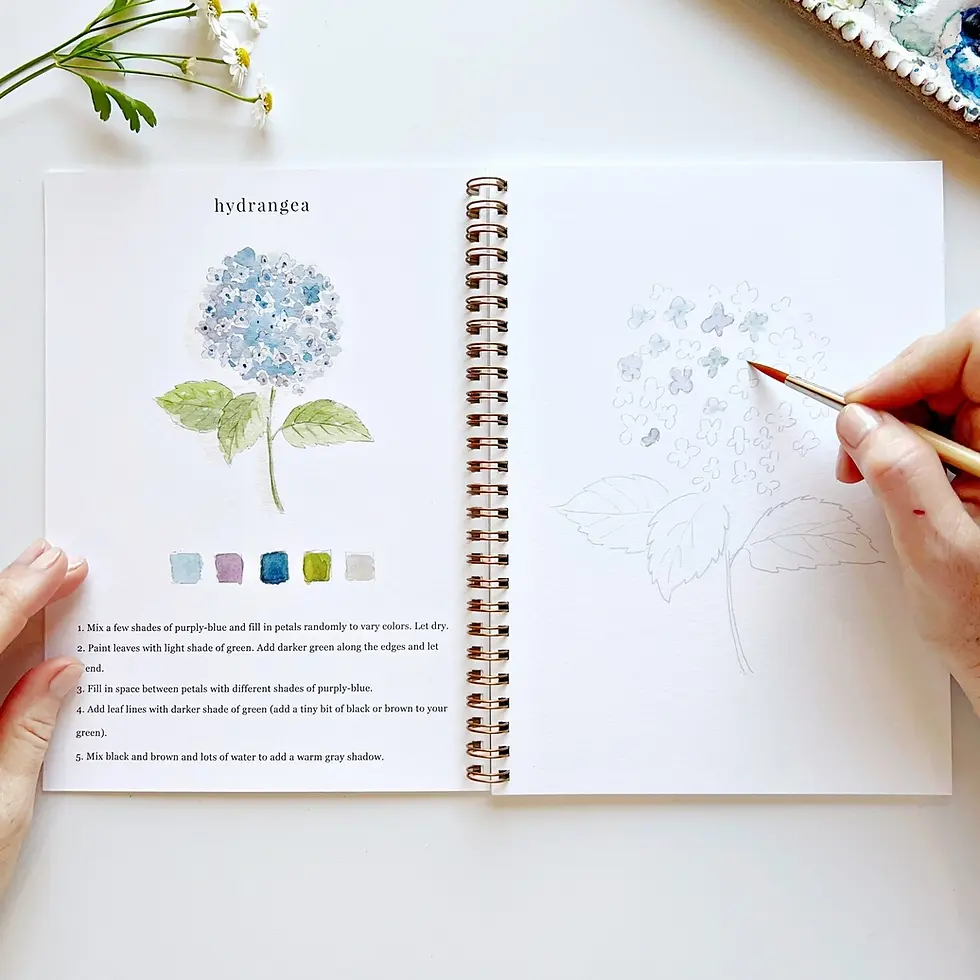 Thumbnail: Flowers Watercolor Workbook
