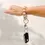 Thumbnail: Hands-Free Silicone Beaded Keychain Wristlet - Oatmilk Latte