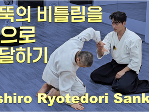 팔뚝의 비틀림을 목으로 전달하기(뒤양손잡기 3교)